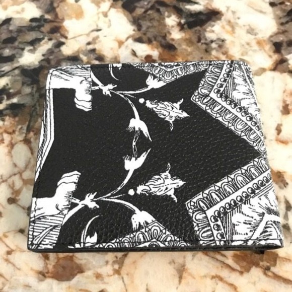 Versace Other Black And White Versace Bifold Wallet Poshmark